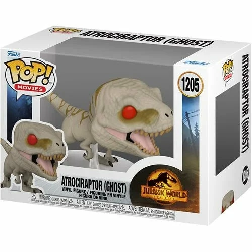 Funko Pop! Jurassic World: Dominion Atrociraptor (Ghost) Vinyl Figure #1205 Collectibles 1 Funko Pop! Jurassic World: Dominion Atrociraptor (Ghost) Vinyl Figure #1205 Collectibles