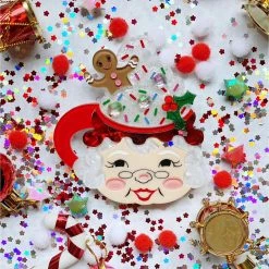 Faire Lipstick & Chrome Some Like It Hot Brooch