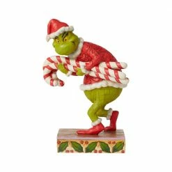 Enesco Grinch Stealing Candy Canes Grinch By Jim Shore Collectibles