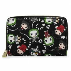 Loungefly In Stock Pop By Loungefly Beetlejuice AOP Ziparound Wallet