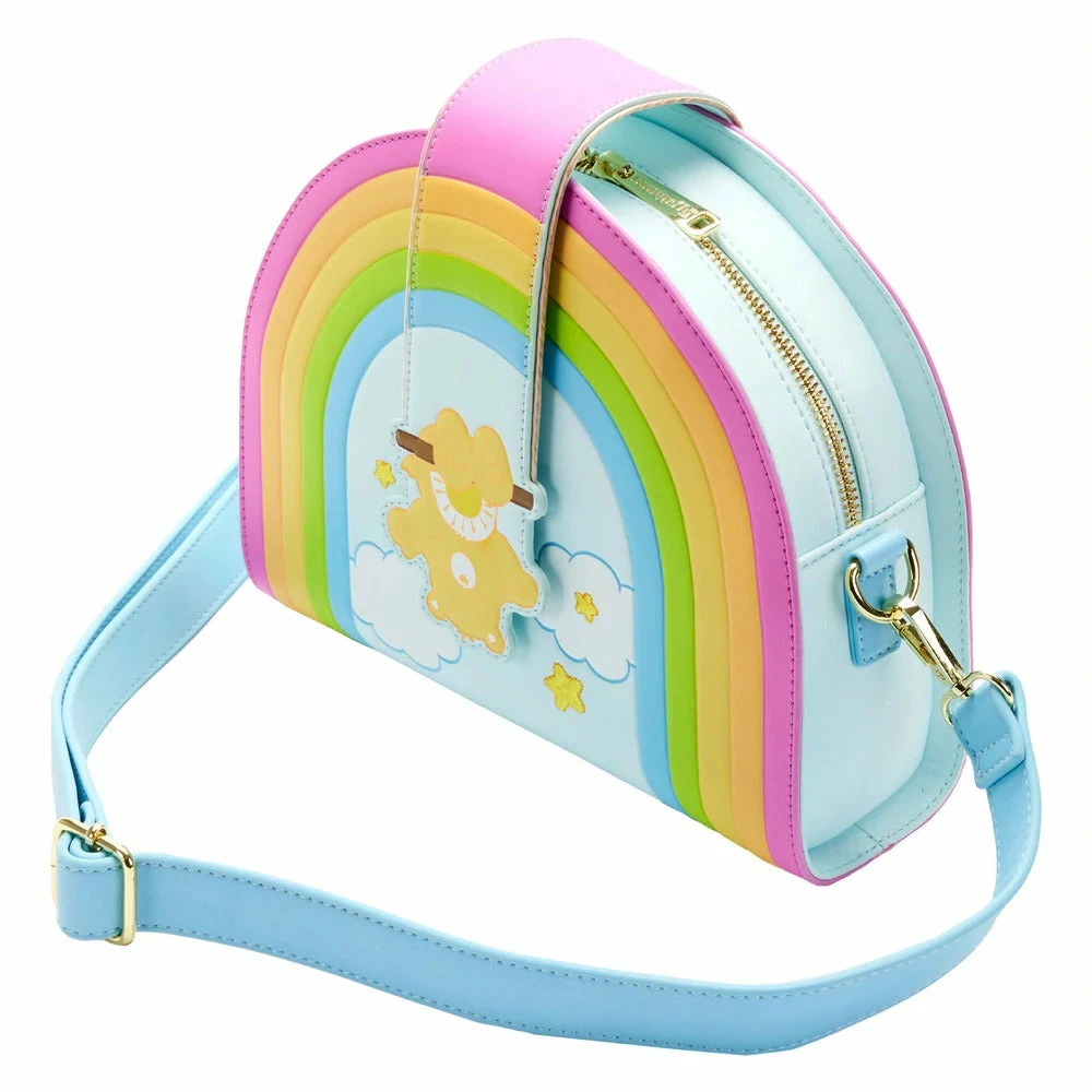 Loungefly Care Bears Rainbow Swing Crossbody Collectibles 2 Loungefly Care Bears Rainbow Swing Crossbody Collectibles