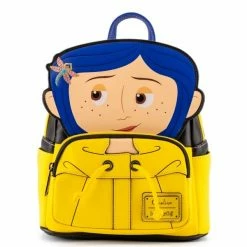 Loungefly Laika Coraline Raincoat Cosplay Mini Backpack Loungefly In Stock