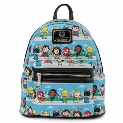 Loungefly In Stock Loungefly DC Comics Superheroes Chibi Lineup Mini Backpack