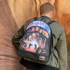 Loungefly Star Wars Prequel Trilogy Triple Pocket Mini Backpack Loungefly In Stock
