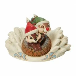 Enesco Disney Traditions Chip N' Dale Sledding Saucer Figurine By Jim Shore