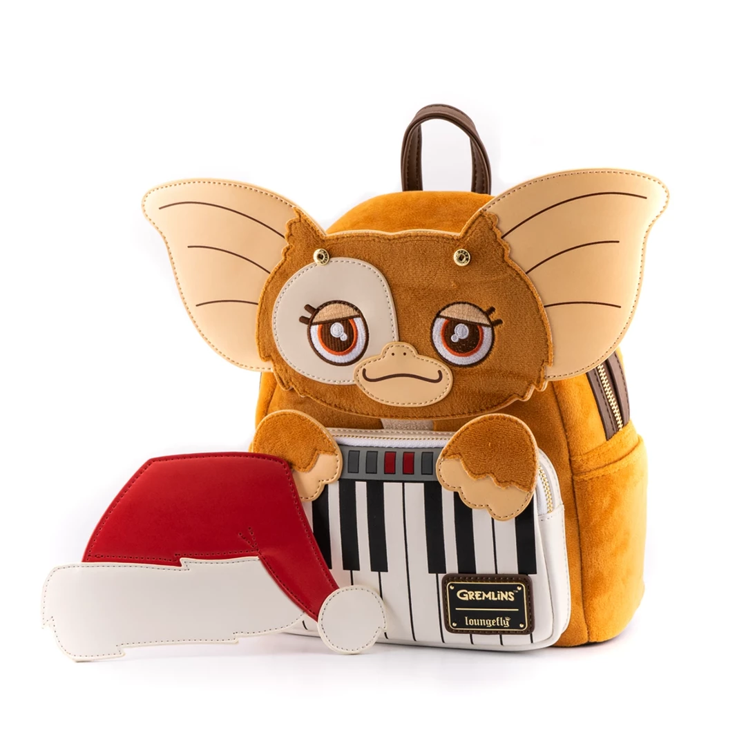 Loungefly Gremlins Gizmo Holiday Cosplay W/ Removable Hat Mini Backpack Loungefly In Stock 2 Loungefly Gremlins Gizmo Holiday Cosplay W/ Removable Hat Mini Backpack Loungefly In Stock
