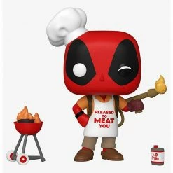 Entertainment Earth Collectibles Funko Pop! Marvel 30th Anniversary Deadpool Backyard Griller Vinyl Figure #774