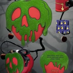Loungefly Merch Ventures Exclusive Disney Villains Snow White Poison Apple Crossbody ***PRE-ORDER***