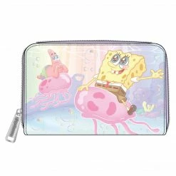 Loungefly Preorders Loungefly Spongebob Pastel Jellyfishing Ziparound Wallet ***PRE-ORDER***