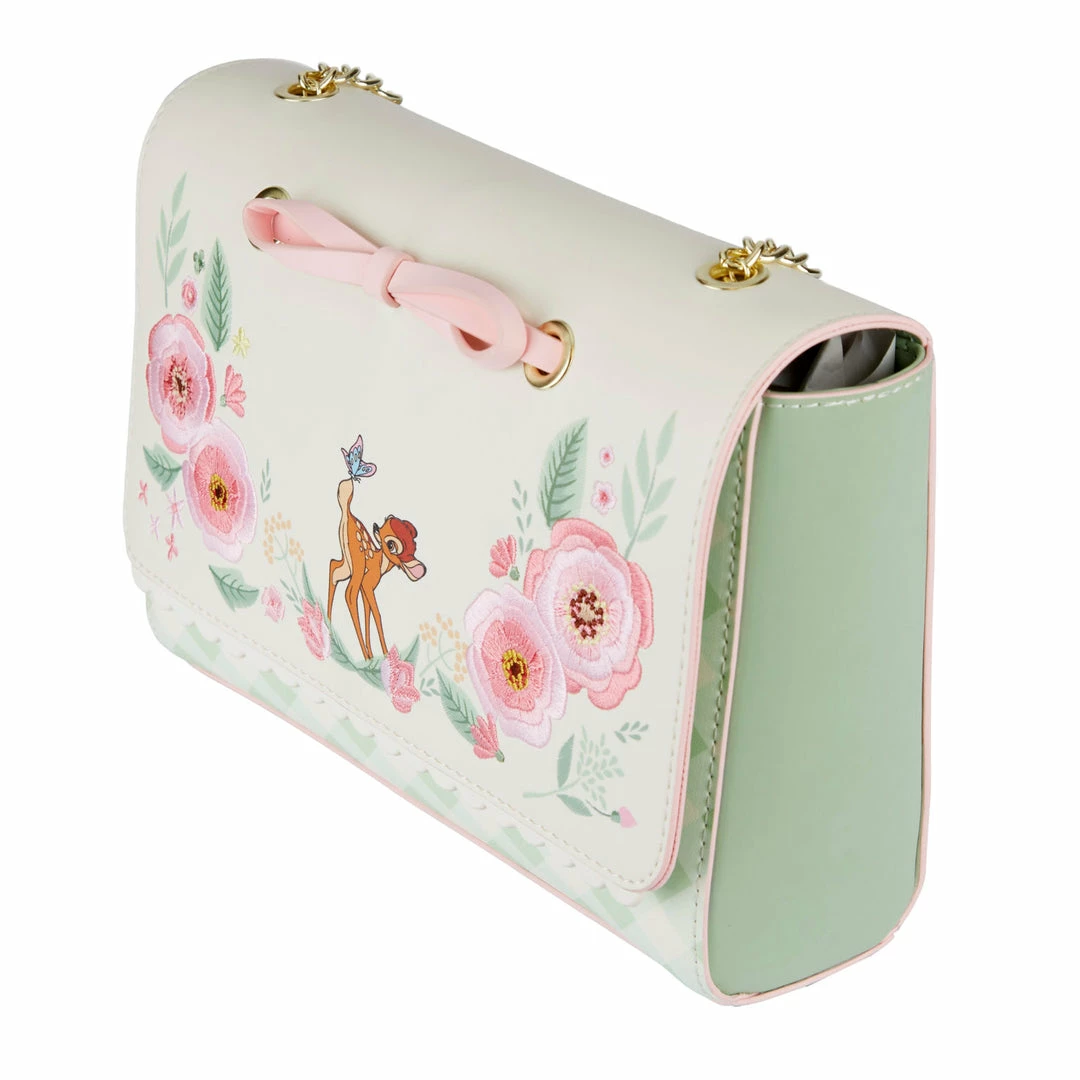 Loungefly Disney Bambi Springtime Gingham Crossbody 5 Loungefly Disney Bambi Springtime Gingham Crossbody