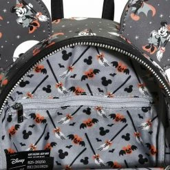 Loungefly Disney Mickey Minnie Halloween Vamp Witch AOP Mini Backpack 5 Loungefly Disney Mickey Minnie Halloween Vamp Witch AOP Mini Backpack