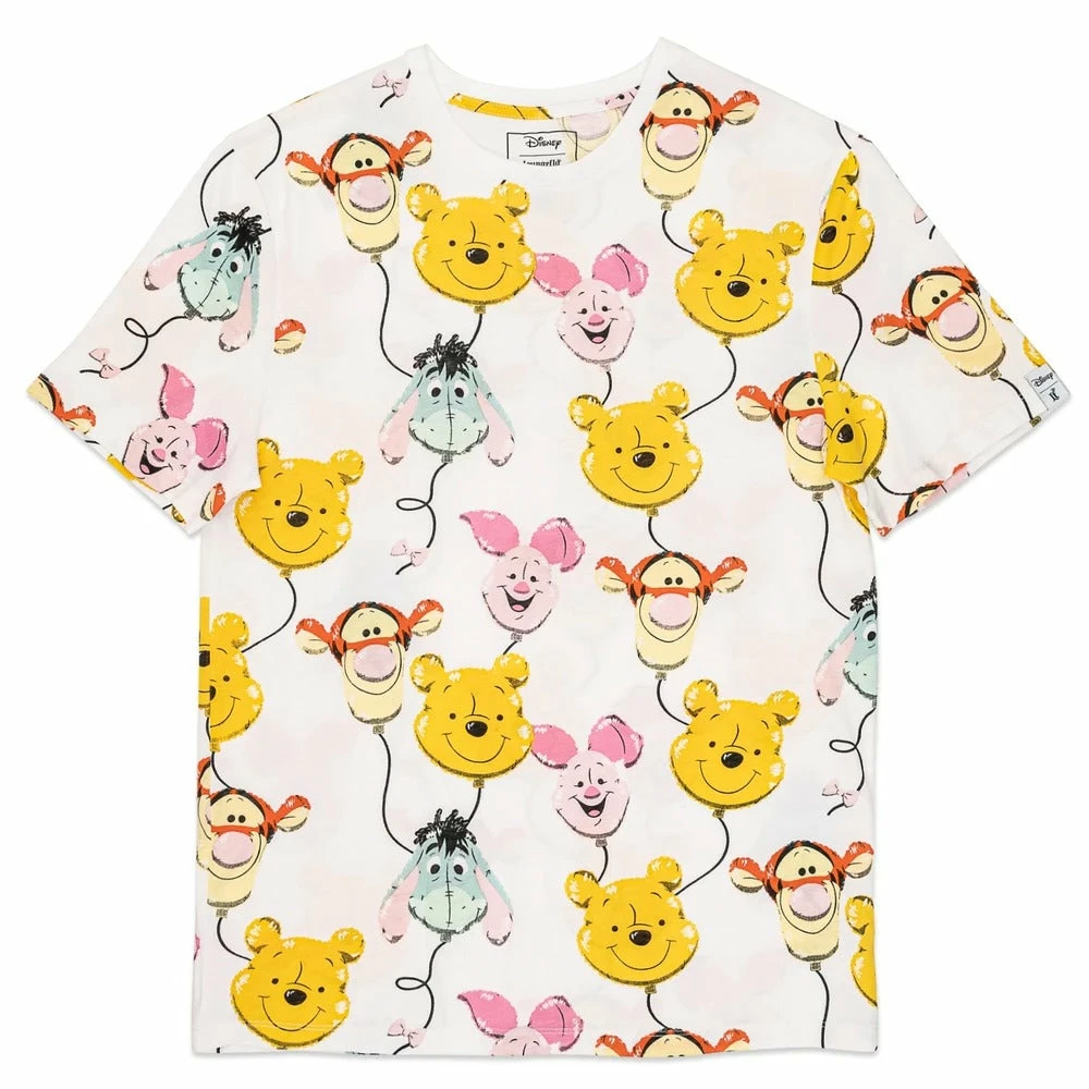 Loungefly Disney Winnie The Pooh & Friends Balloons Print Tee 2 Loungefly Disney Winnie The Pooh & Friends Balloons Print Tee