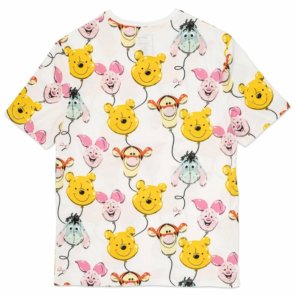 Loungefly Disney Winnie The Pooh & Friends Balloons Print Tee 3 Loungefly Disney Winnie The Pooh & Friends Balloons Print Tee