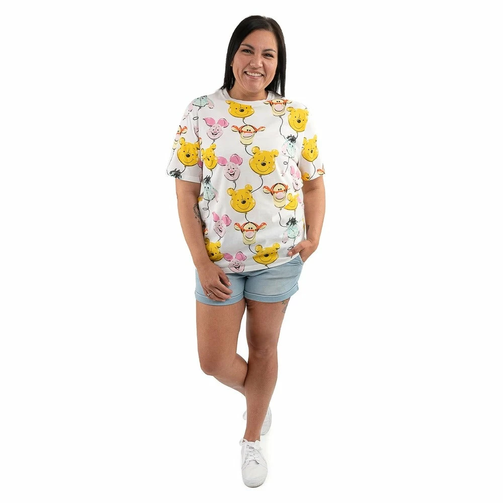 Loungefly Disney Winnie The Pooh & Friends Balloons Print Tee 4 Loungefly Disney Winnie The Pooh & Friends Balloons Print Tee