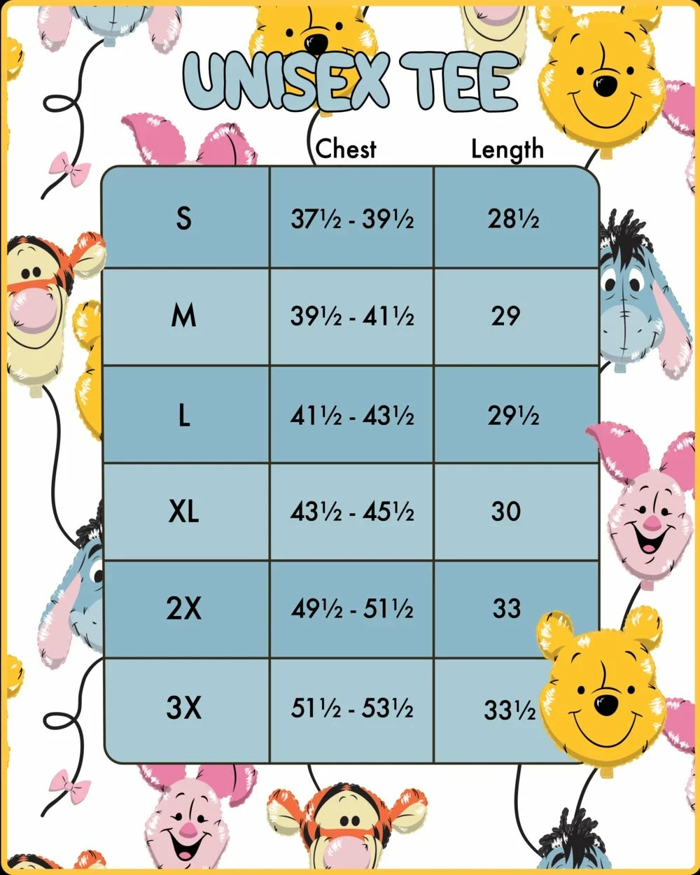 Loungefly Disney Winnie The Pooh & Friends Balloons Print Tee 8 Loungefly Disney Winnie The Pooh & Friends Balloons Print Tee