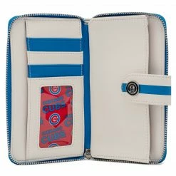 Loungefly MLB Chicago Cubs Logo Wallet Loungefly In Stock