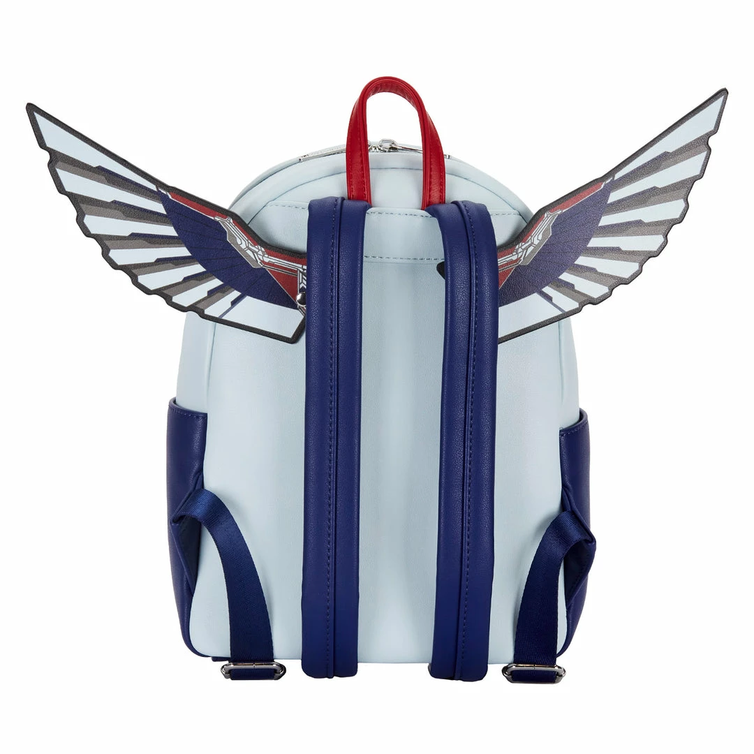 Loungefly Marvel Falcon Captain America Cosplay Mini Backpack 3 Loungefly Marvel Falcon Captain America Cosplay Mini Backpack