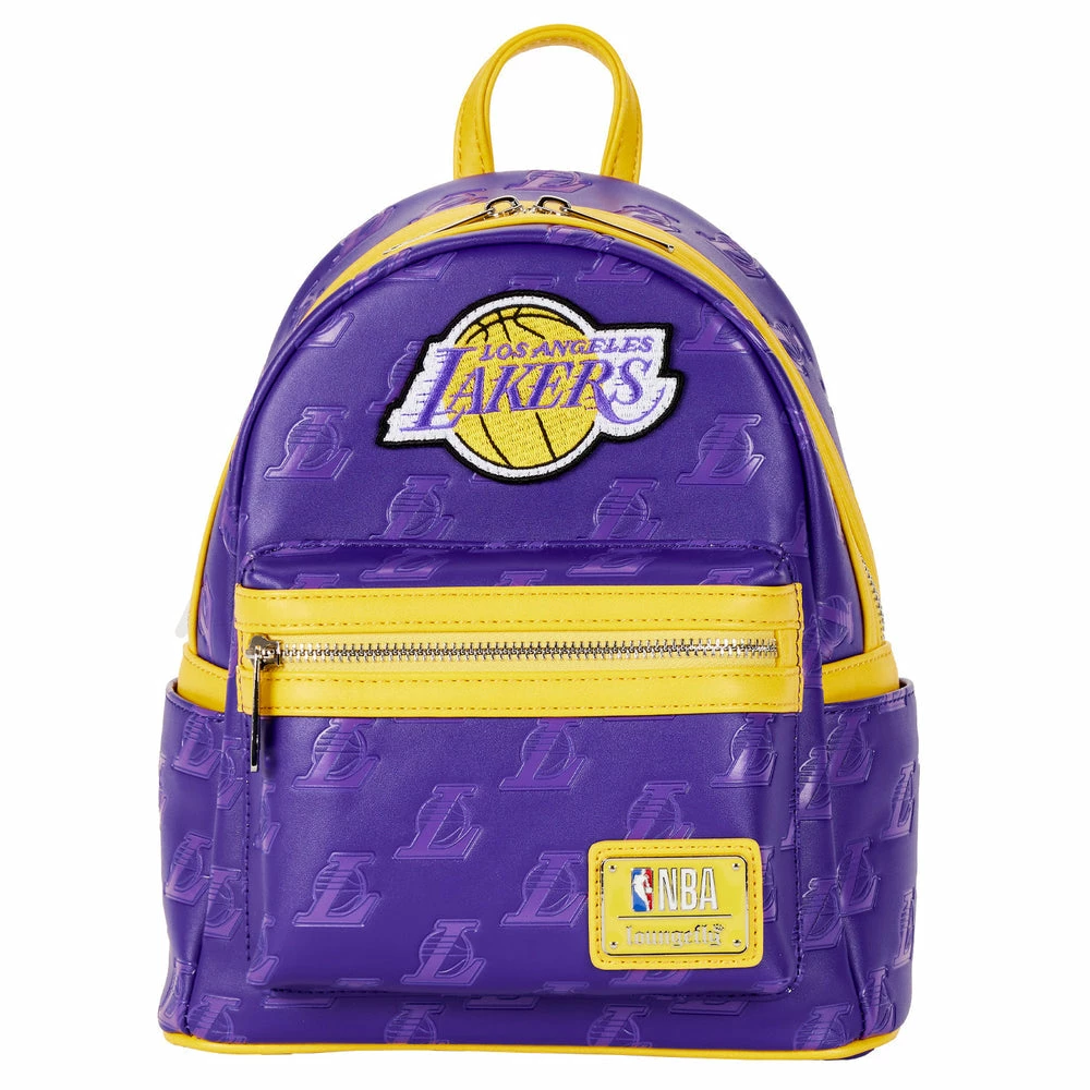 Loungefly NBA LA Lakers Debossed Logo Mini Backpack ***PRE-ORDER*** 1 Loungefly NBA LA Lakers Debossed Logo Mini Backpack ***PRE-ORDER***