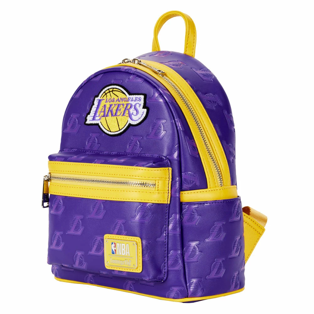 Loungefly NBA LA Lakers Debossed Logo Mini Backpack ***PRE-ORDER*** 2 Loungefly NBA LA Lakers Debossed Logo Mini Backpack ***PRE-ORDER***