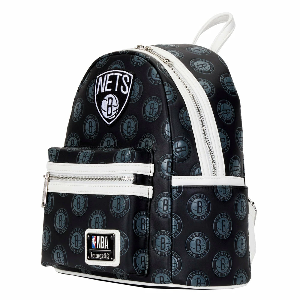 Loungefly Preorders Loungefly NBA Brooklyn Nets Debossed Logo Mini Backpack ***PRE-ORDER*** 2 Loungefly Preorders Loungefly NBA Brooklyn Nets Debossed Logo Mini Backpack ***PRE-ORDER***