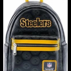Loungefly NFL Pittsburgh Steelers Logo AOP Mini Backpack