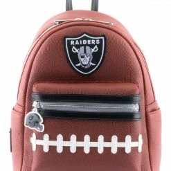 Loungefly NFL Las Vegas Raiders Pigskin Logo Mini Backpack