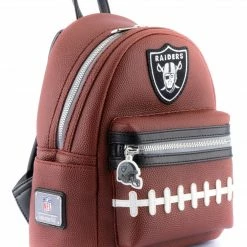 Loungefly NFL Las Vegas Raiders Pigskin Logo Mini Backpack