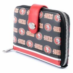 Loungefly NFL San Francisco 49ers Logo AOP Bifold Wallet Loungefly In Stock