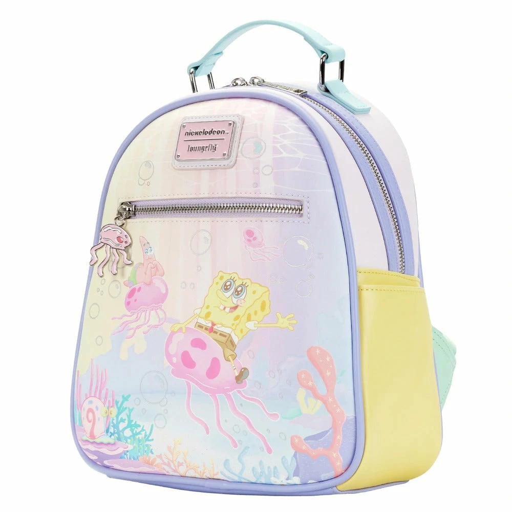 Loungefly Spongebob Pastel Jellyfishing Mini Backpack ***PRE-ORDER*** Loungefly Preorders 2 Loungefly Spongebob Pastel Jellyfishing Mini Backpack ***PRE-ORDER*** Loungefly Preorders