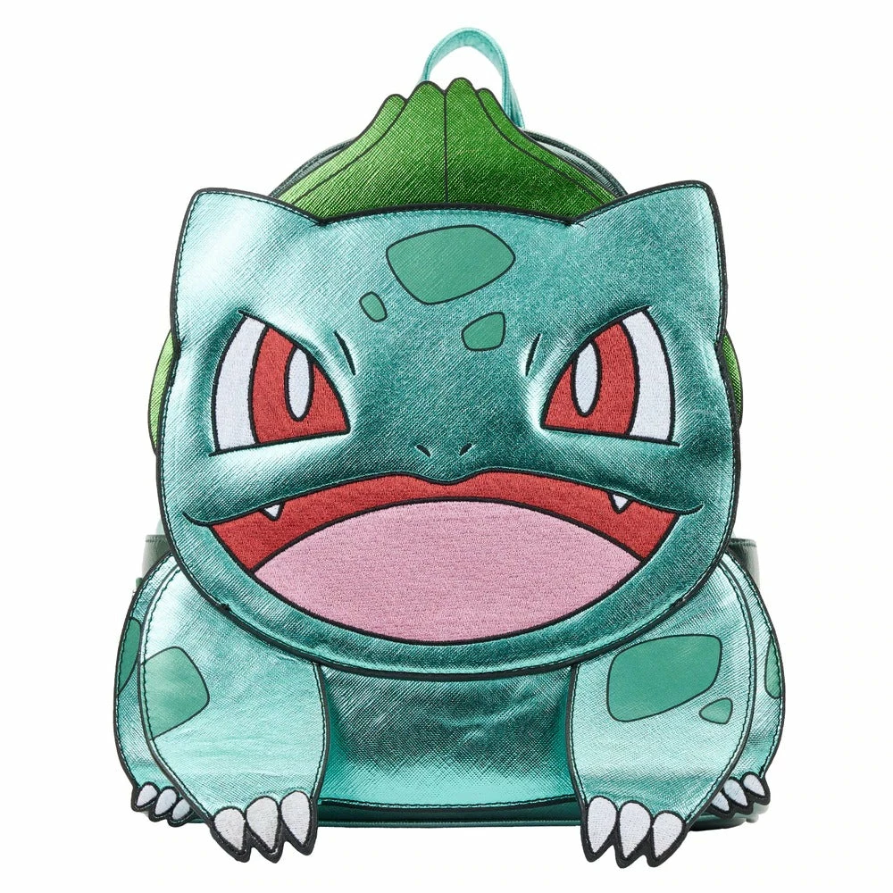 Loungefly Pokemon Metallic Bulbasaur Mini Backpack 1 Loungefly Pokemon Metallic Bulbasaur Mini Backpack