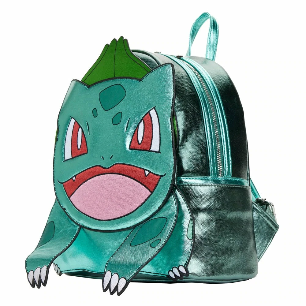 Loungefly Pokemon Metallic Bulbasaur Mini Backpack 2 Loungefly Pokemon Metallic Bulbasaur Mini Backpack