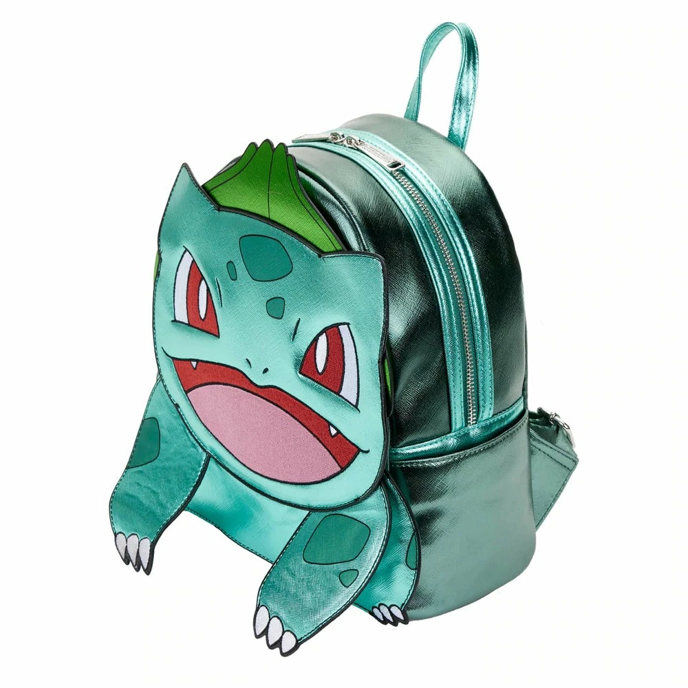 Loungefly Pokemon Metallic Bulbasaur Mini Backpack 3 Loungefly Pokemon Metallic Bulbasaur Mini Backpack