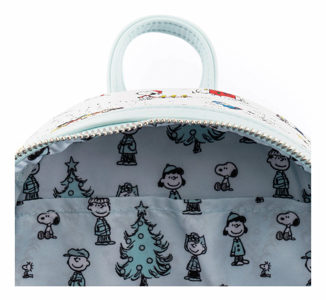 Loungefly Peanuts Happy Holidays AOP Mini Backpack Loungefly In Stock 3 Loungefly Peanuts Happy Holidays AOP Mini Backpack Loungefly In Stock