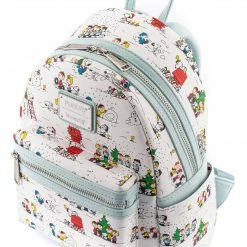 Loungefly Peanuts Happy Holidays AOP Mini Backpack Loungefly In Stock 8 Loungefly Peanuts Happy Holidays AOP Mini Backpack Loungefly In Stock