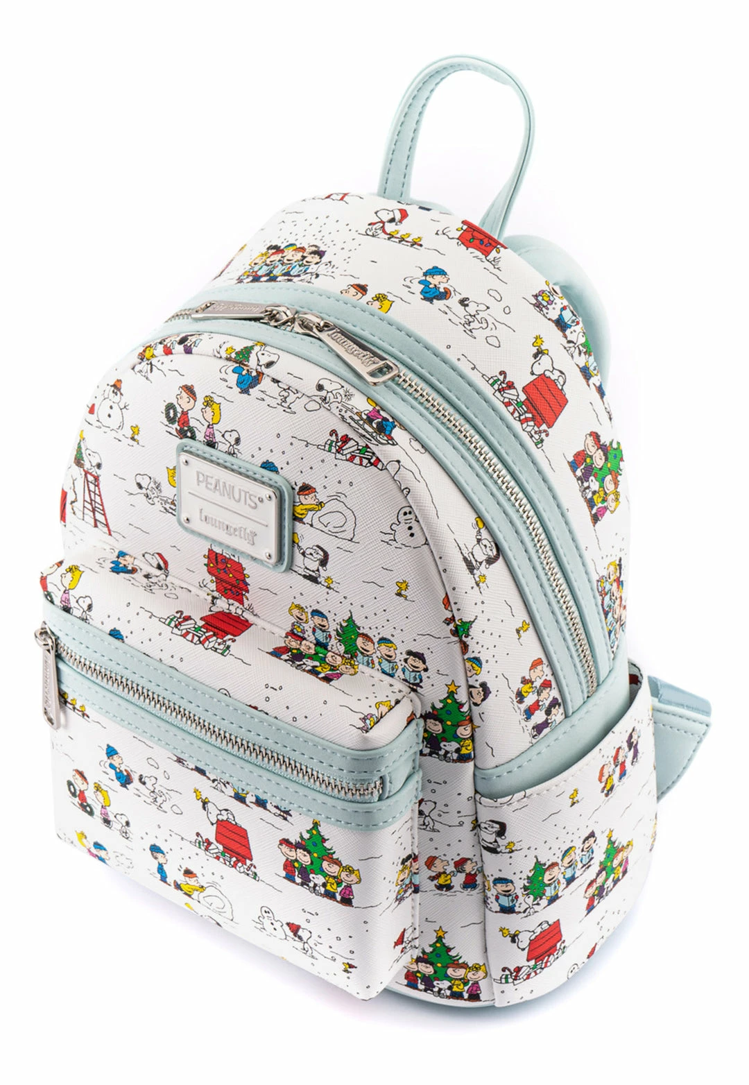 Loungefly Peanuts Happy Holidays AOP Mini Backpack Loungefly In Stock 4 Loungefly Peanuts Happy Holidays AOP Mini Backpack Loungefly In Stock