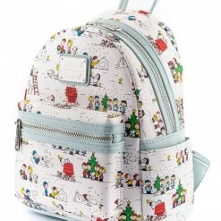 Loungefly Peanuts Happy Holidays AOP Mini Backpack Loungefly In Stock 9 Loungefly Peanuts Happy Holidays AOP Mini Backpack Loungefly In Stock