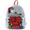 Loungefly In Stock Loungefly Peanuts Gift Giving Snoopy And Woodstock Mini Backpack