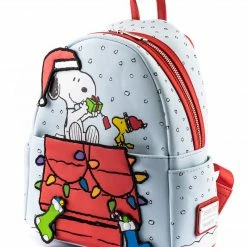 Loungefly In Stock Loungefly Peanuts Gift Giving Snoopy And Woodstock Mini Backpack