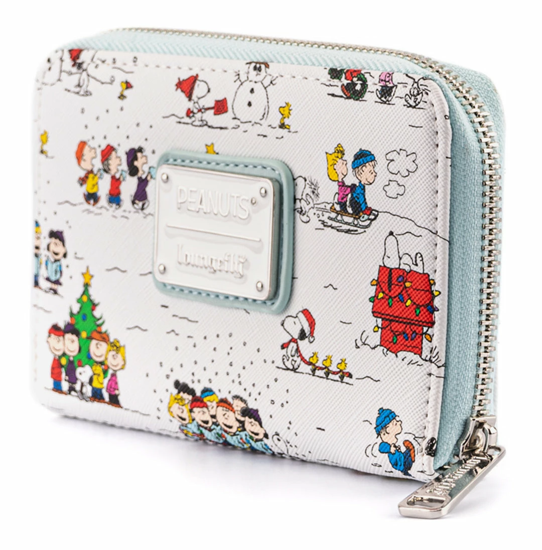 Loungefly Peanuts Happy Holidays AOP Ziparound Wallet 4 Loungefly Peanuts Happy Holidays AOP Ziparound Wallet