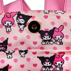 Loungefly In Stock Loungefly Sanrio My Melody & Kuromi Double Sided Crossbody 8 Loungefly In Stock Loungefly Sanrio My Melody & Kuromi Double Sided Crossbody