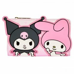 Deals Merch Ventures Store 6 Loungefly Sanrio My Melody & Kuromi Flap Wallet Loungefly In Stock