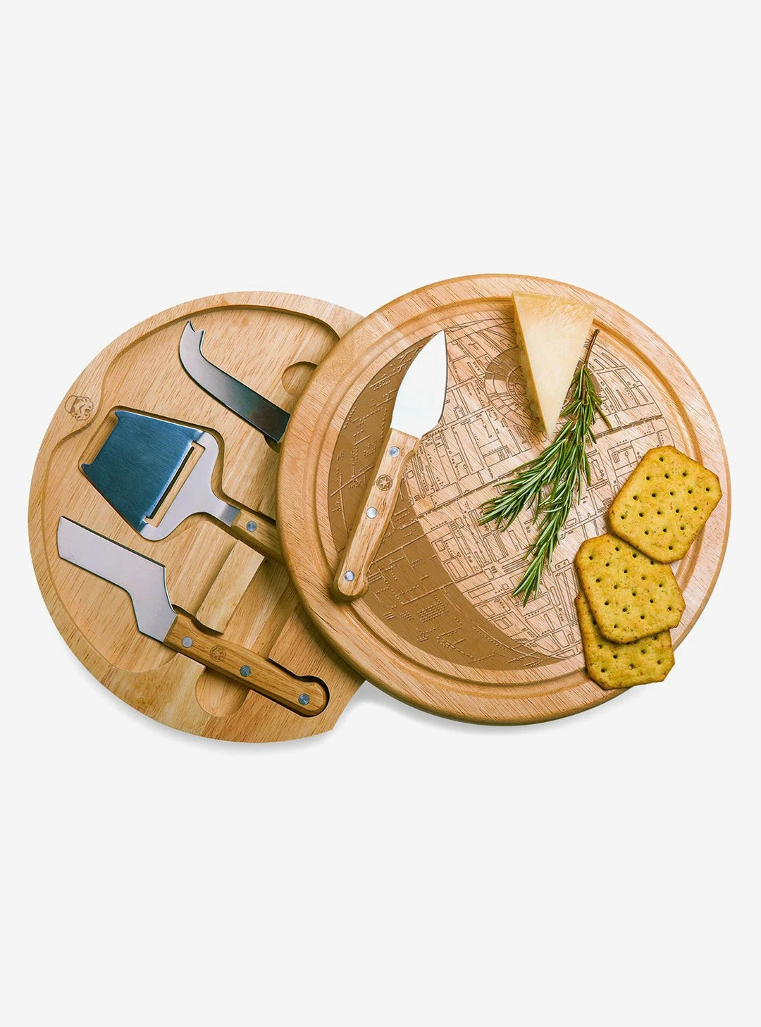 Merch Ventures Disney Star Wars Death Star Cheese Board & Tools Set 1 Merch Ventures Disney Star Wars Death Star Cheese Board & Tools Set