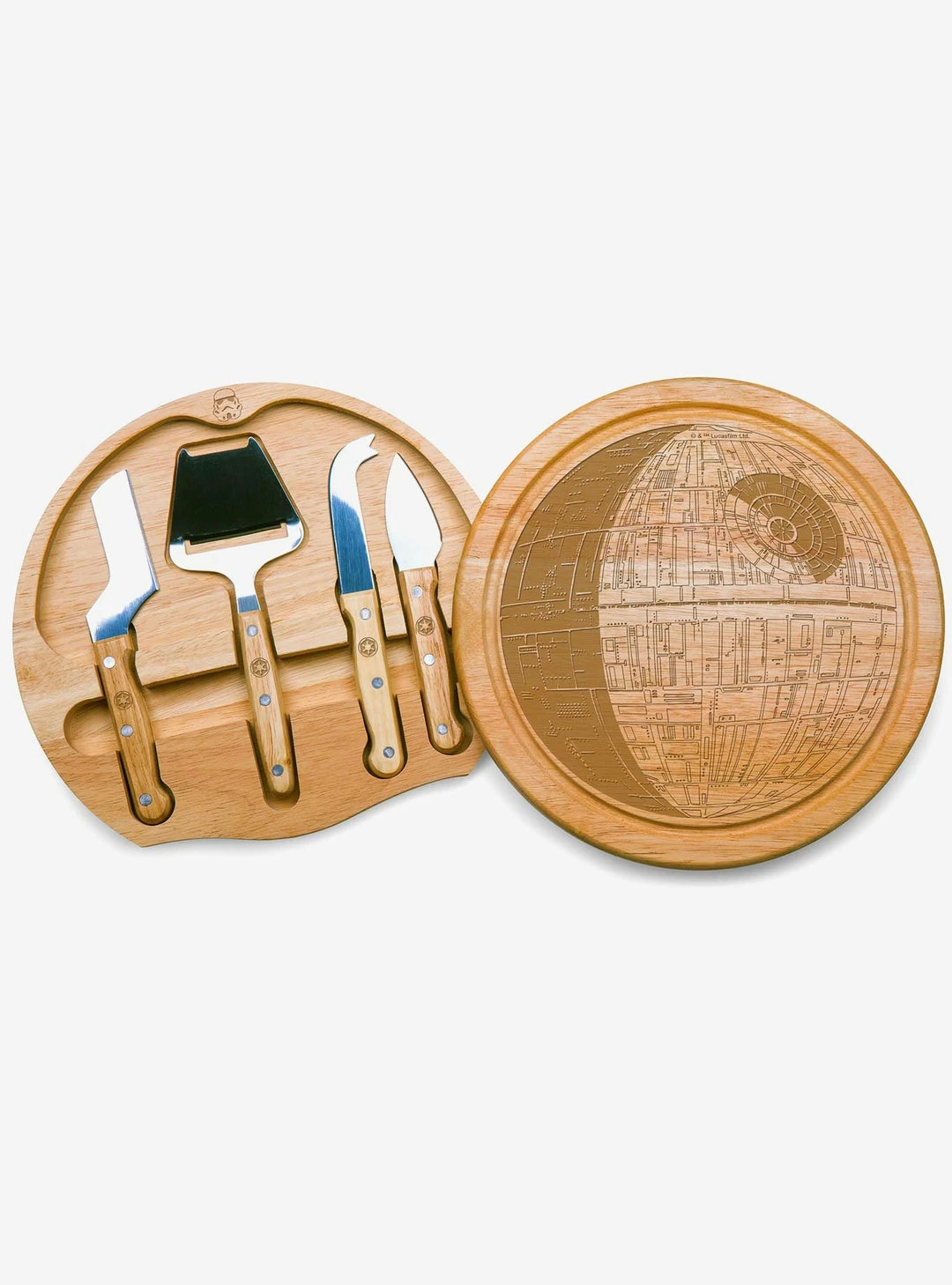 Merch Ventures Disney Star Wars Death Star Cheese Board & Tools Set 3 Merch Ventures Disney Star Wars Death Star Cheese Board & Tools Set