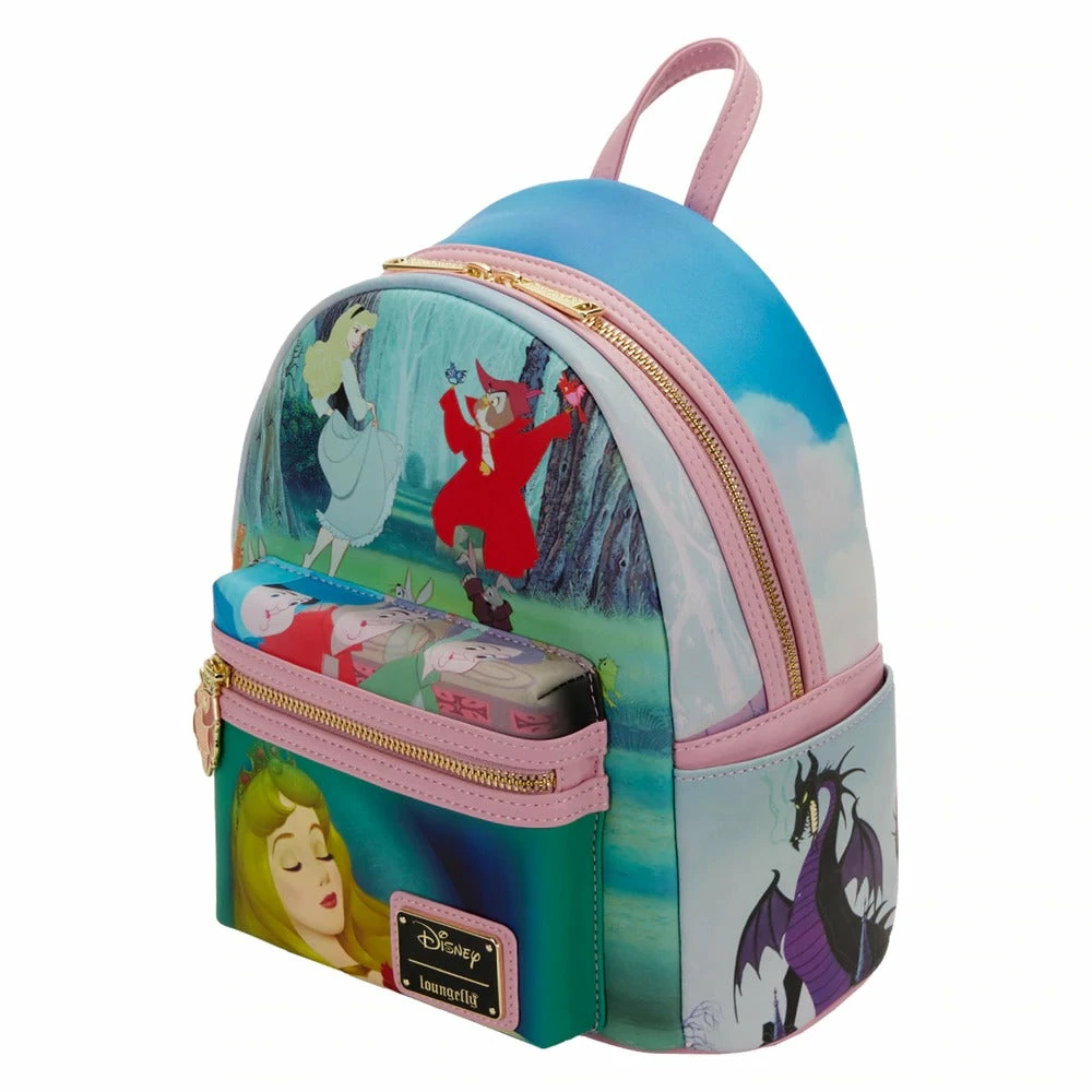 Loungefly Disney Sleeping Beauty Princess Scene Mini Backpack 2 Loungefly Disney Sleeping Beauty Princess Scene Mini Backpack
