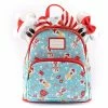 Loungefly Disney Mickey Minnie Snowman AOP Mini Backpack Headband Set Loungefly In Stock