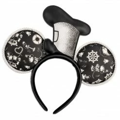 Deals Merch Ventures Store 12 Loungefly Disney Steamboat Willie Applique Hat Rope Piping Ears Headband Loungefly In Stock
