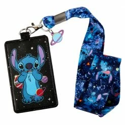 Loungefly In Stock Loungefly Disney Lilo & Stitch Space Adventure Lanyard With Card Holder