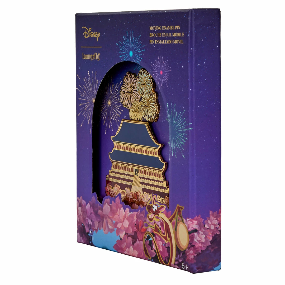 Loungefly Disney Mulan Castle 3" Collector Box Pin 5 Loungefly Disney Mulan Castle 3" Collector Box Pin