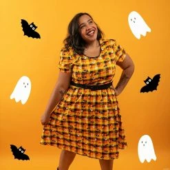 Loungefly Stitch Shoppe Minnie Mickey Spooky Gingham