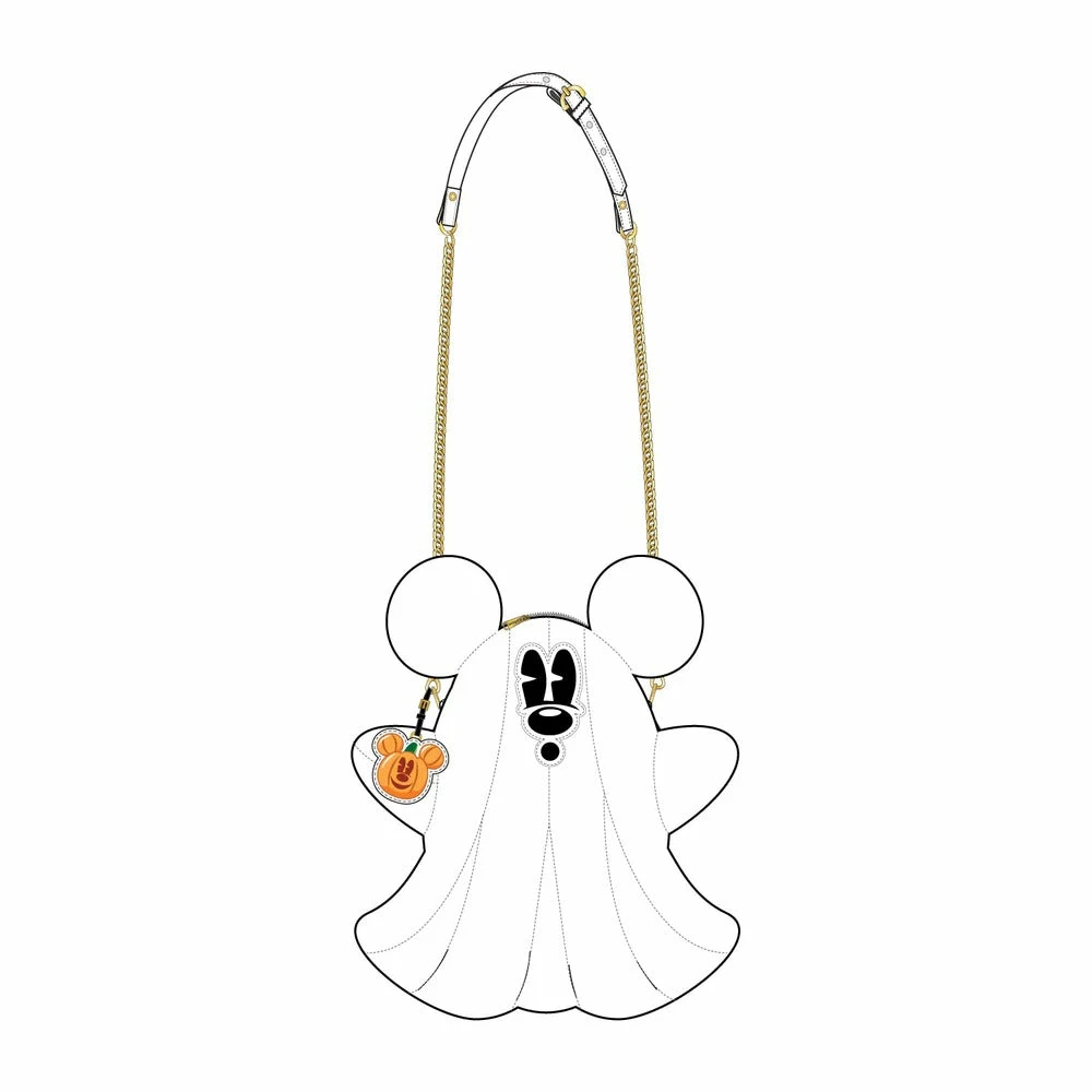 Loungefly Stitch Shoppe Mickey Mouse Ghost Glow In The Dark Crossbody Bag Disney 1 Loungefly Stitch Shoppe Mickey Mouse Ghost Glow In The Dark Crossbody Bag Disney